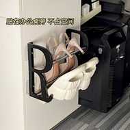Office under-Desk Shoe Rack Shoes Storage Station Handy Gadget Wall-Mounted Space-Saving Simple Punch-Free Slippers Shelf