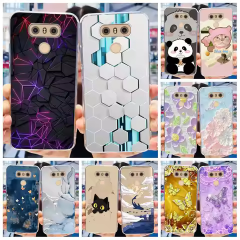 For LG G6 Plus Case H870 H871 Phone Cases Fashion Marble Transparent Silicone Soft Cover For LG G6 G