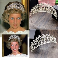 Bridal Headband wedding crown tiara pearl pageant crown with rhinestones