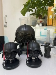 Star Wars黑武士 Lego 時鐘&燈擺設/黑武士着燈2隻擺設/劍着燈