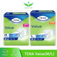 [✅SG Ready Stock] 【8 Packs/ Ctn】TENA Value Size M /L Adult Diapers Carton Sales
