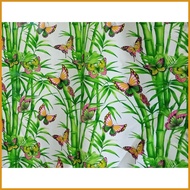 ✮ ○ ❅ "KurtinaPh"  Geena Printed Fabric Cloth Pongee Gina Tela Per Yard