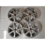 RIM VIOS TRD ORIGINAL  SAIZ 15 ,6.5JJ Et 35 RIM BEBAS BENGKOK  ,BUKA DARI KERETA SENDIRI