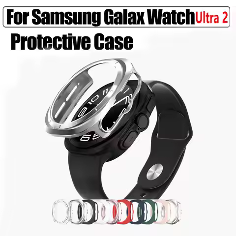 PC Screen Protector Bumper Shell Case For Samsung Galaxy Watch Ultra 2 47mm All-round Protection For
