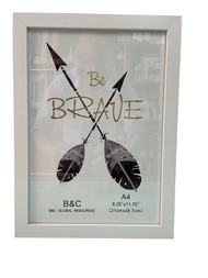 Photo Frame Size A4 / 10R / 11R / 12R / A3 - WHITE / BROWN / BLACK  - (1pc)