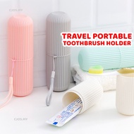 Travel Toothbrush Case Vertical Stripes Portable Mouthwash Cup Toothbrushing Wash Tooth Set Box Toot