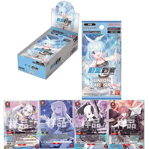 UNION ARENA Blue Archive UA Booster with Sleeves, Card Collection Kit, Perfect Gamer Gift,For TCG Ga