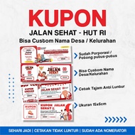 CUSTOM LOTTERY COUPONS CONTENTS 100 | Indonesian Independence Day Coupon for August 17th | CUSTOM NU