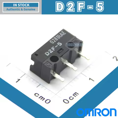 OMRON D2F-5 Grey Dot Micro Switch 3 Pin Original Japan Limit Switch for Mouse Button Repair Wholesal