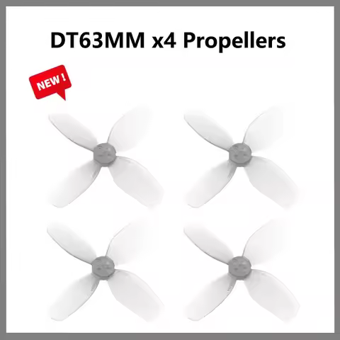 New Grey Poly Carbonate HQprop DT63MM x4 Propellers for FPV Freestyle 2.5inch GEPRC Cinelog25 V2 for