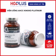 Viên uống AHCC Kinoko Platinum nhập khẩu từ Mỹ 750mg 60 viên tăng cường hệ miễn dịch đào thải HPV - 