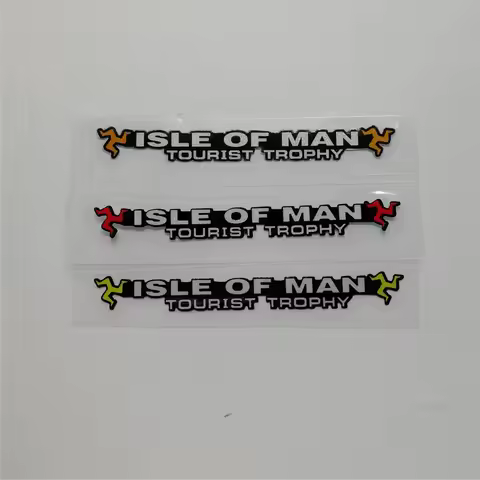 Isle Of Man Sticker Motorcycle Helmet Goggles Stickers Motorbike Decals Car Styling Race Reflective