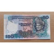 Malaysia Old Series RM50 Old Banknote Siri 6 (B.A.Banknote) For Collection Only
