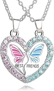 2Pcs Friendship Necklace, Friendship Gifts, Best Friend Necklace for Girls, Meaningful Gift for Frie