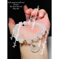 Bracelets and Bangles Da Ma Nao Nguyet Quang 7A Cut Giac Mix Charm Fortune Size 8mm Svip Inspected G