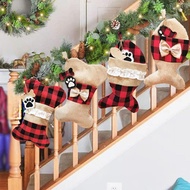2023New Christmas Pet Socks Christmas Decorations Christmas Socks Gift Bag Holiday Supplies Wholesale