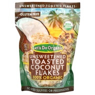 Edward & Sons Let's Do Organic, 100% Organic Unsweetened Toasted Coconut Flakes