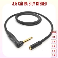 3.5 female wire to 6mm stereo in many lengths