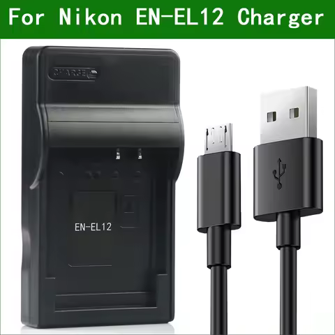 EN-EL12 ENEL12 MH-65 Digital Camera Battery Charger For Nikon COOLPIX S6100 S610C S6150 S620 S6200 S