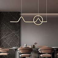 LED 1 Wave Linear Pendant Lighting Chandelier Modern Dimmable Pendant Lamp Ceiling Hanging Fixture 3