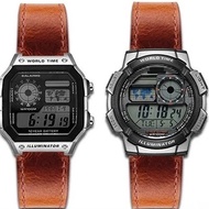 BR WATCH STRAP 18/22 CASIO ILUMINATOR GSHOCK AE-1200WH 1300 1000 A159 - Brown