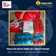PERALATAN KARATE KUMITE SET LENGKAP ESAKAIDO -MR.LAZ7