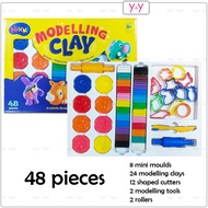 Nikki Modelling Clay with Accessories / Fun Clay Set / Craft Art Plasticine / Plasticine / Art Clay 