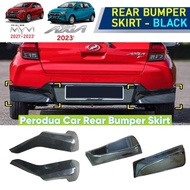 Perodua  AXIA 2023 G/ GXTRA Myvi G3 2021- 2023 Rear Skirt Gear Up New Facelift Rear Bumper Lip Diffu