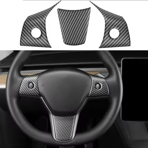 NEW Steering Wheel Trim Cover For Tesla Model 3/Y Interior Accessories Compatible With Tesla Model 3