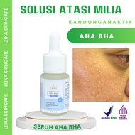 Serum AHA BHA leika skincare penghilang milea wajah bpom