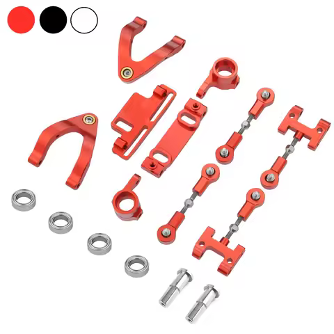 WPL D12 D22 D32 D42 Metal Steering Cup Upper Lower Arm Steering Slider Turning Block 1/10 RC Car Upg