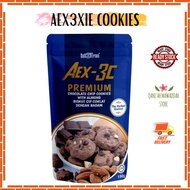 Int3tree Aex3xie Cookies /Aex-3c Premium Chocolate Chip with Almond/Aex-3c Biskut Cip Coklat dengan Badam 💯Original