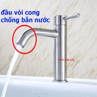 Vòi Rửa Mặt Lavabo Vòi Lạnh chất liệu INOX 304 N6000 Fotar màu sắc sáng không han gỉ vòi lavabo
