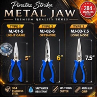 2024 PIRATEZ STRIKE METAL JAW PLIER 304 STAINLESS STEEL SPLIT RING PLIER FISHING PLIER