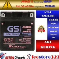 (0_0) Aki Motor Kering GS GM5Z-3B Sealed MF Honda Supra, Yamaha Mio,