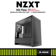 NZXT H3 Flow (2025) / H3 Flow RGB Micro-ATX Airflow PC Case (2Yrs NZXT Warranty)