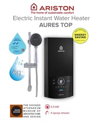 Ariston Aures Top Instant Water Heater Digital (BUILT IN ELCB)