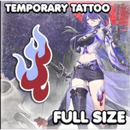 READY Acheron Honkai Star Rail Temporary Tattoo Cosplay