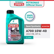 PETRONAS Sprinta A700 10W-40 SL Semi Synthetic (1L) | Scooter Engine Oil / Minyak Enjin Skuter