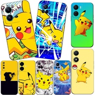 Case For vivo Y71 Y71A Y73S 5G Y76 S7e 5G Y81 Y83 no finger print hole Phone Soft Silicon Cool yellow mouse