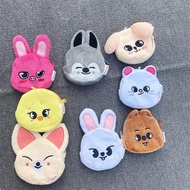 Skzoo Coin Purse Stray Kids Plushie Keychain Pendant Animal Head Rabbit Husky Chicken Wallet