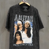 T Shirt Official AALIYAH - DIAMONDS STONEWASH TEE Original