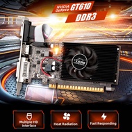 GT610การ์ดวิดีโอกราฟิกส์810MHZ DDR3 1GB คอมพิวเตอร์การ์ดจอ VGA HD DVI อินเตอร์เฟซสำหรับเกมเดสก์ท็อปค