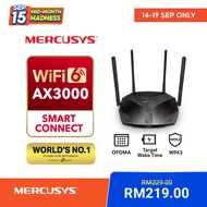 Mercusys AX3000 Dual Band Gigabit Wireless 160MHz WiFi 6 Router With VPN & Access Point MR80X (Power