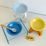 Pet Bowl Cat Bowl Dog Bowl Ceramic Front Plate petware Pet Bowl Cat Dog Bowl Ceramic Cat Food Bowl K
