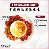 6 in 1雪莲子桃胶雪燕羹养颜胶原蛋白 Snow Bird Nest Peach Gum Snow lotus Seed Dessert Remedy Collagen Beauty
