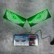 Demon Eye Car Light Wink Dynamic Car Eye Decoration Car Rear Window Car Car Sticker Car Sticker MK2G