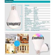智能燈泡 Smart LED Lights Speaker Bluetooth 4.0 with Music Play APP Remote Control - S1602