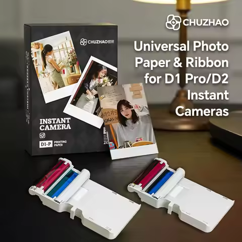 CHUZHAO D1 Pro / D2 Instant Camera Photo Paper Ribbon Cartridge Dye-Sublimation Refill Replacement F