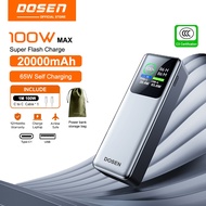 【3C Certification】DOSEN 100W Power Bank Fast Charging 20000mAh Laptop & Phone For Portable Suitable 